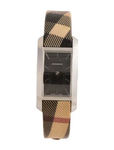 Pre-owned Burberry Nova Check Watch In Multicolor