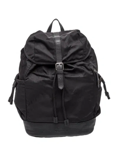 Pre-owned Burberry Nova Check Watson Diaper Backpack In Black