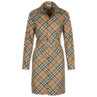 BURBERRY BURBERRY NOVA CHECKED SHIRT DRESS