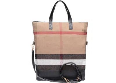 Pre-owned Burberry Nova Tote In Beige