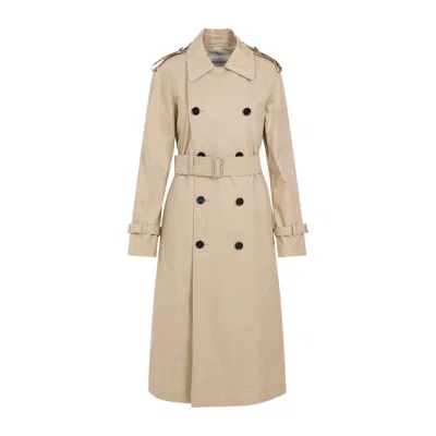BURBERRY NUDE COTTON TRENCH FOR WOMEN | SS24 COLLECTION