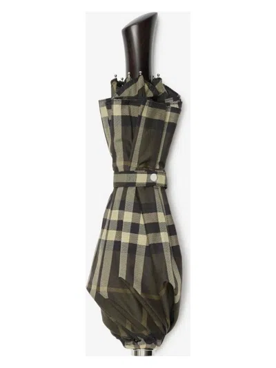 Burberry Nylon And Cotton Check Umbrella In C1475