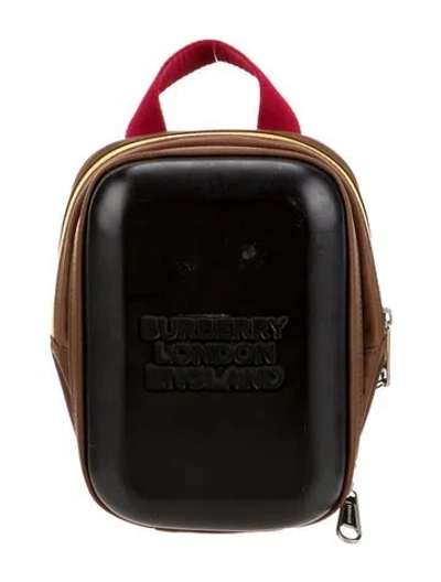 Pre-owned Burberry Nylon Backpack In Black