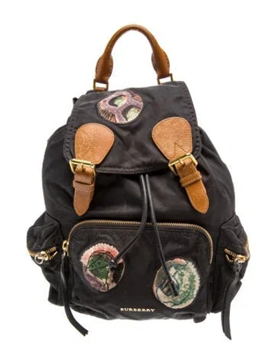Pre-owned Burberry Nylon Backpack In Black