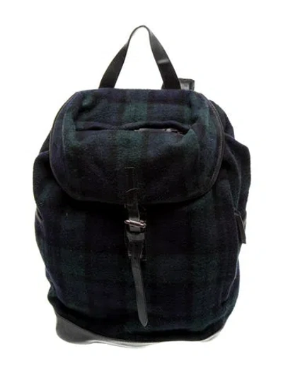 Pre-owned Burberry Nylon Backpack In Blue