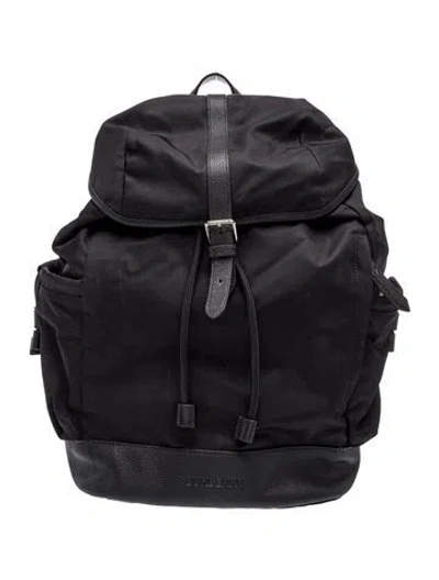 Pre-owned Burberry Nylon Backpack In Blue
