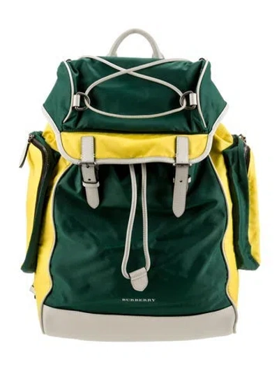 Pre-owned Burberry Nylon Backpack In Multi