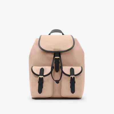 Burberry Nylon Backpack In Pink