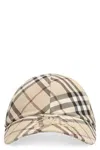 Burberry Nylon Baseball Cap In Beige