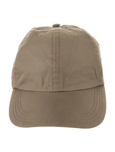 Pre-owned Burberry Nylon Baseball Cap W/tags In Brown