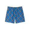 Burberry Check Drawcord Elastic Waist Swim Shorts