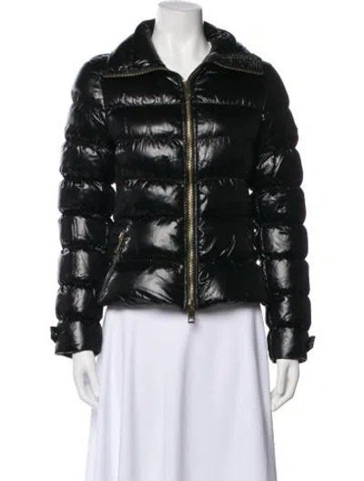 Pre-owned Burberry Nylon Biker Jacket In Black