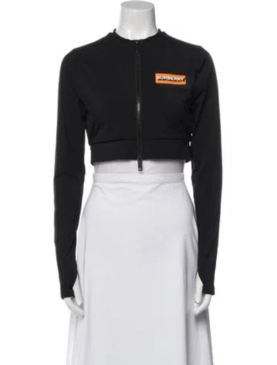 Pre-owned Burberry Nylon Biker Jacket W/ Tags In Black