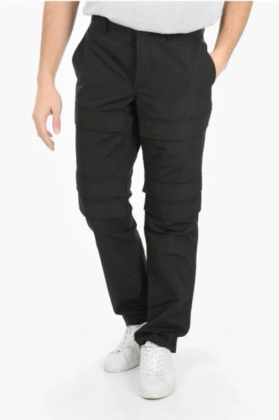 Burberry Nylon-blend Cargo Pants With Adjustable Waist In Black