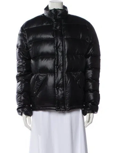 Pre-owned Burberry Nylon Bomber Jacket In Blue