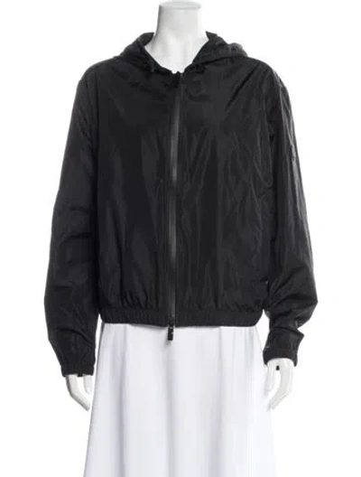 Pre-owned Burberry Nylon Bomber Jacket In Gray