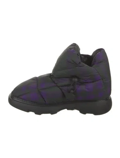 Pre-owned Burberry Nylon Boots In Black
