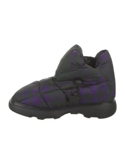 Pre-owned Burberry Nylon Boots In Black