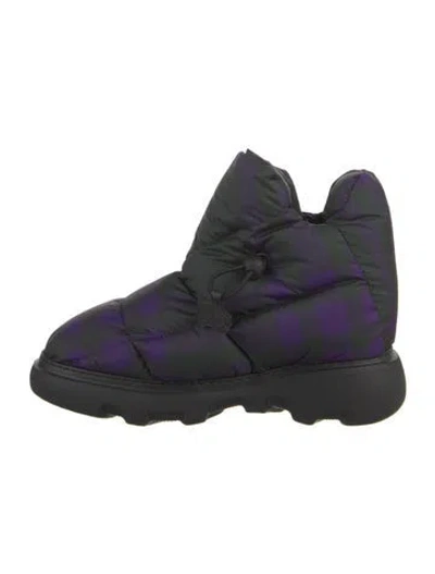 Pre-owned Burberry Nylon Boots In Multi