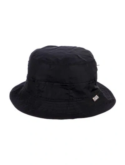 Pre-owned Burberry Nylon Bucket Hat In Black