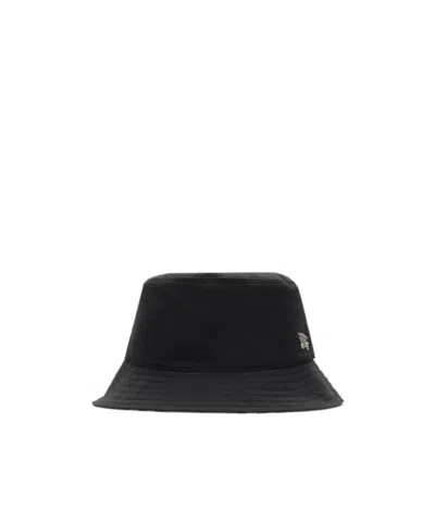 Burberry Nylon Bucket Hat In Black