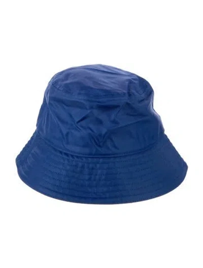 Pre-owned Burberry Nylon Bucket Hat In Blue