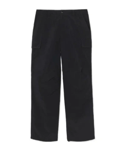 Burberry Nylon Cargo Trousers In Blue
