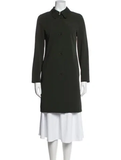 Pre-owned Burberry Nylon Coat In Green