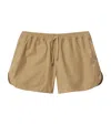 Burberry Nylon-cotton Drawstring Shorts In Neutral
