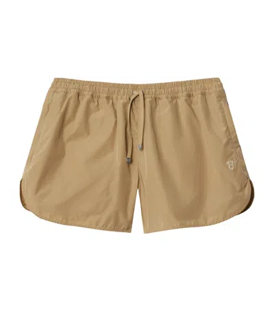 BURBERRY NYLON-COTTON DRAWSTRING SHORTS