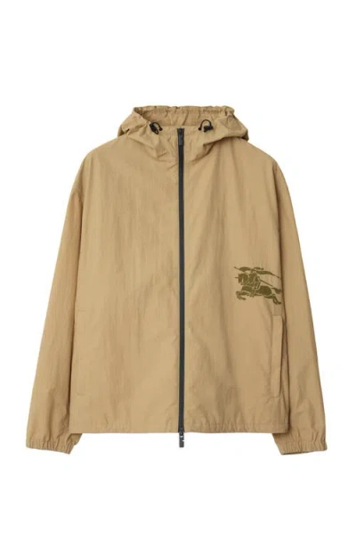 Burberry Men's Lightweight Hooded Jacket In Beige