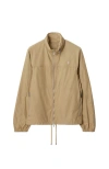 Burberry Beige Nylon Cotton Jacket In Cracker