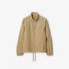 Burberry Beige Nylon Cotton Jacket In Cracker