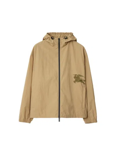Burberry Nylon Cotton Jacket Cracker In Brown