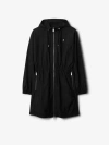 Burberry Long-sleeved Long Casual Jacket In Black
