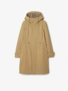 Burberry Nylon Cotton Parka In Flax
