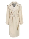 BURBERRY NYLON DOUBLE-BREASTED TRENCH COAT