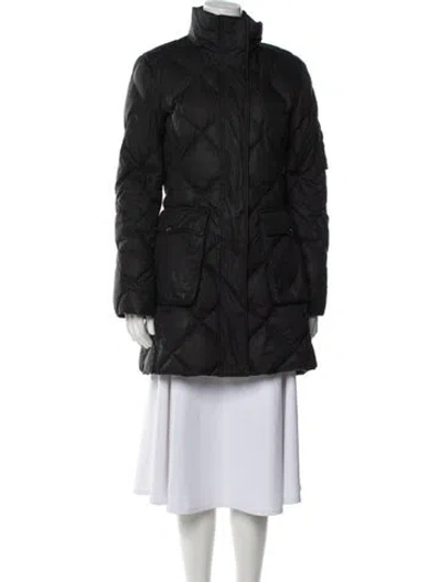 Pre-owned Burberry Nylon Down Coat In Black