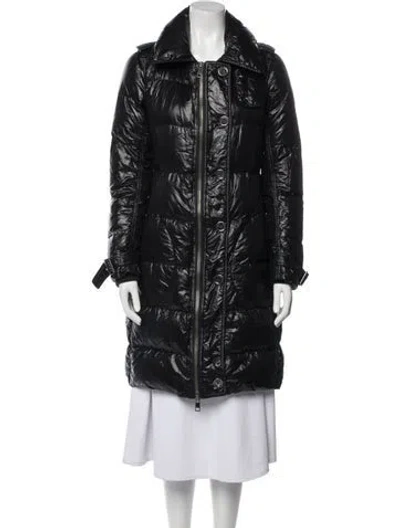 Pre-owned Burberry Nylon Down Coat In Black