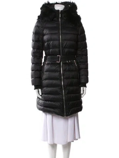 Pre-owned Burberry Nylon Down Coat In Black