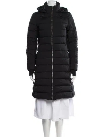 Pre-owned Burberry Nylon Down Coat In Black