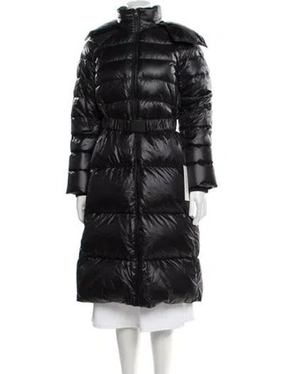 Pre-owned Burberry Nylon Down Coat In Black
