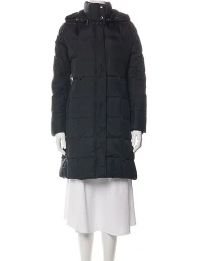 Pre-owned Burberry Nylon Down Coat In Black