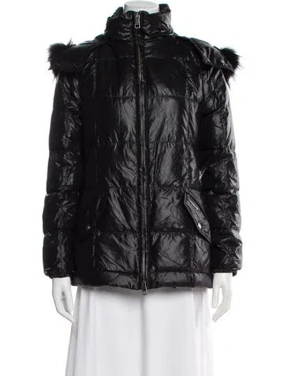 Pre-owned Burberry Nylon Down Jacket In Black