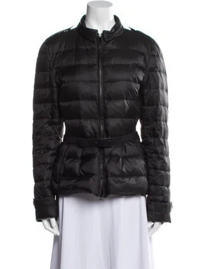 Pre-owned Burberry Nylon Down Jacket In Black