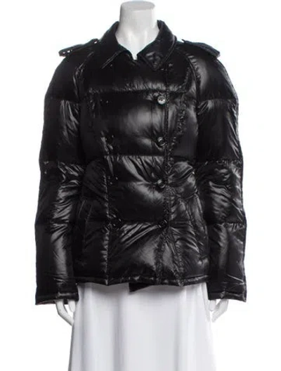 Pre-owned Burberry Nylon Down Jacket In Black