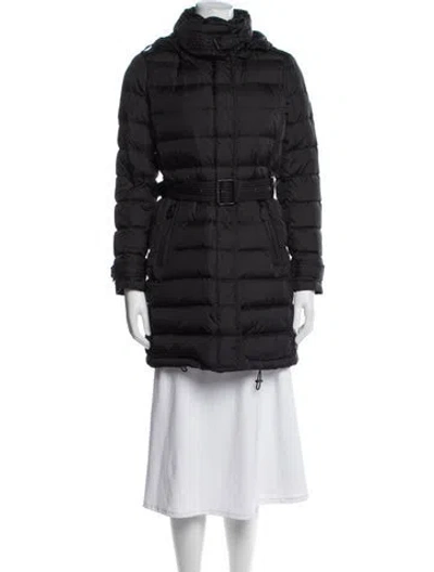 Pre-owned Burberry Nylon Down Jacket In Black