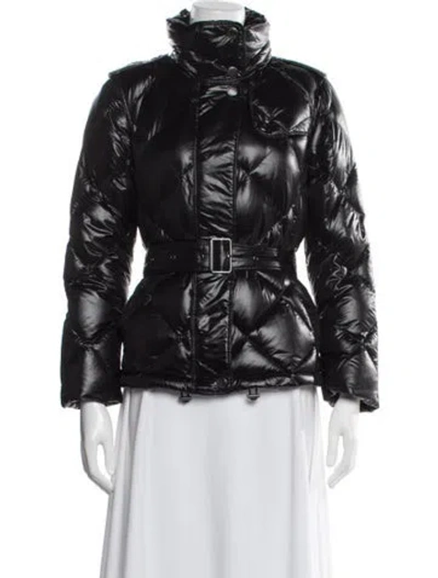 Pre-owned Burberry Nylon Down Jacket In Black