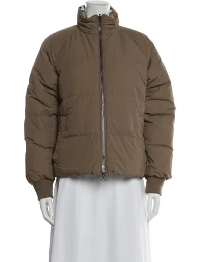 Pre-owned Burberry Nylon Down Jacket In Neutral