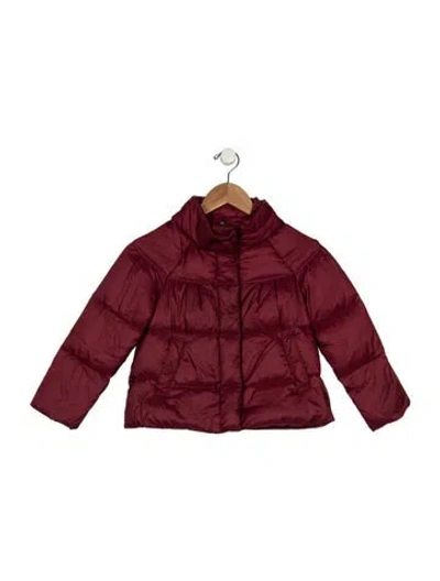 Pre-owned Burberry Kids' Nylon Down Jacket In Red